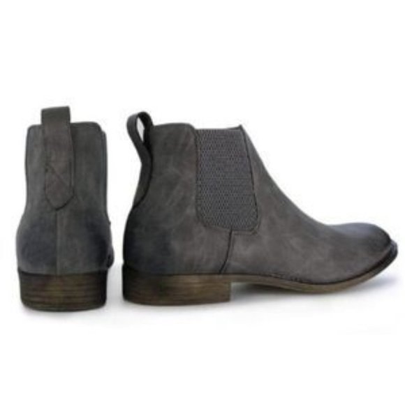 Men's Casual Chelsea Ankle Boots Grey - Picture 2 of 8